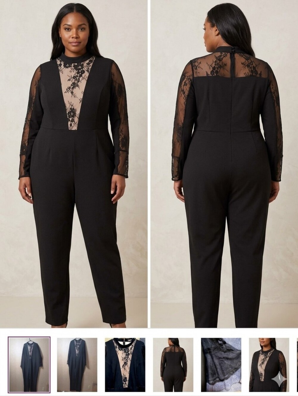 LOVEDROBE ONE PIECE JUMP SUIT WITH SEETHRU PANELS FRONT BACK and SLEEVES